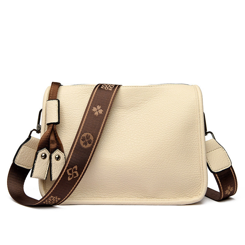 Fashionable All-match Portable Exquisite Retro Soft Leather Shoulder Messenger Bag